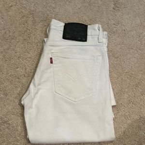 Levi’s 511 white jeans